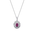 1.62 Carat Diamond Ruby Necklace