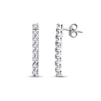 0.79 Carat Diamond Tennis Earrings