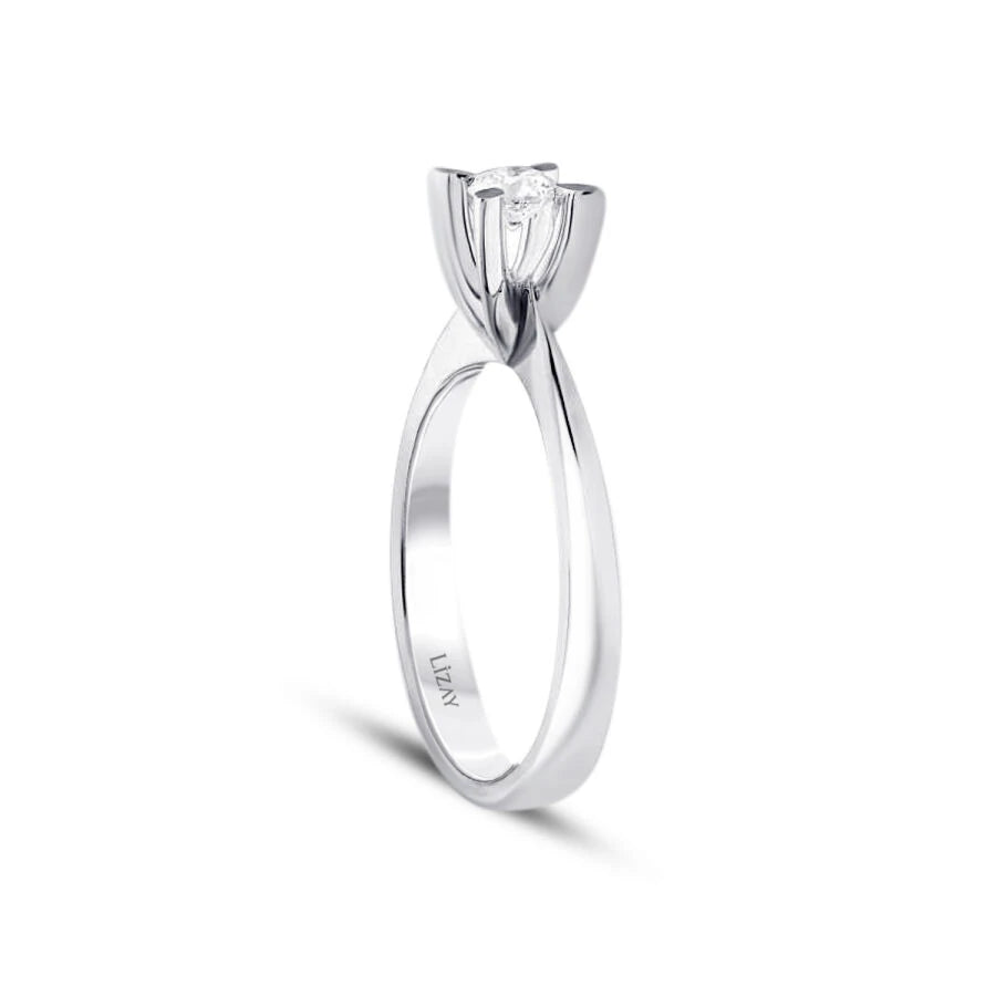0.35 Carat Diamond Round Solitaire Engagement Ring