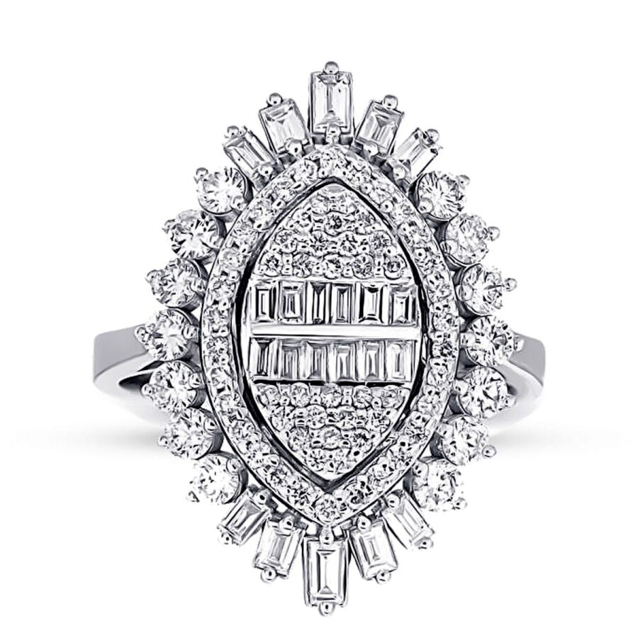1.32 Carat Diamond Baguette Ring