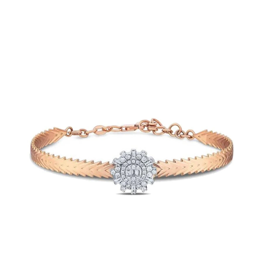 0,57 Karat Diamant-Baguette-Armreif