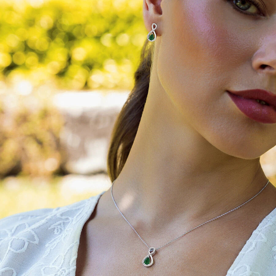 0.81 ct. Diamant Smaragd Ohrringe