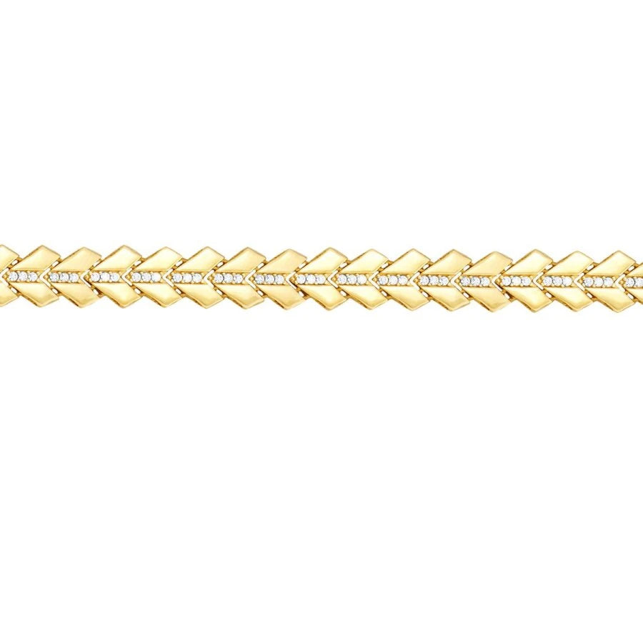 Dreiecksarmband aus Goldstein