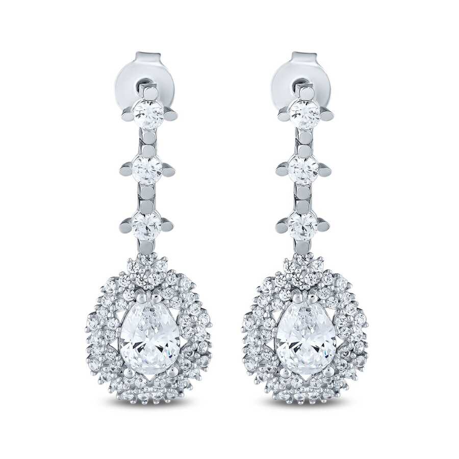 Goldene Birnenohrringe