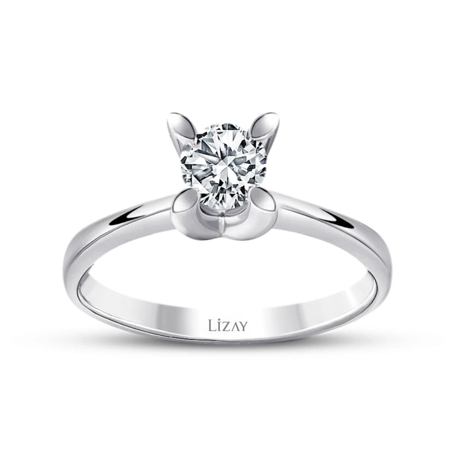 0.15 Carat Diamond Round Solitaire Engagement Ring