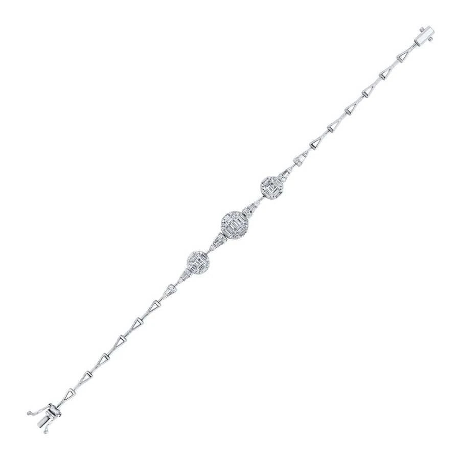 1.12 ct. Diamant Baguette Armband