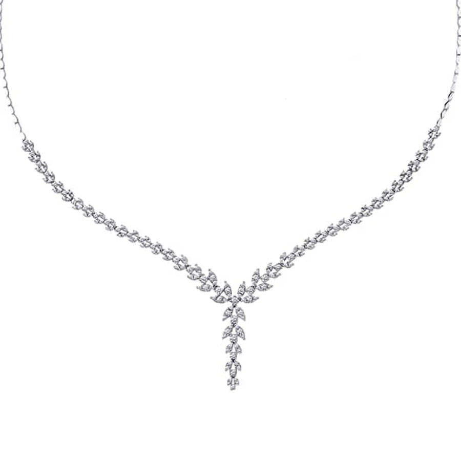 Gold Blumen Tennis Halskette