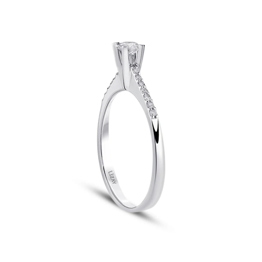0.40 Carat Diamond Round Solitaire Engagement Ring
