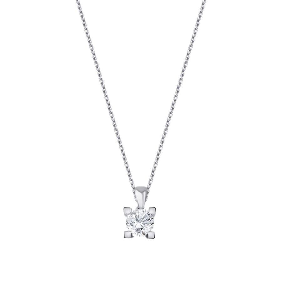 0.08 Carat Diamond Solitaire Necklace