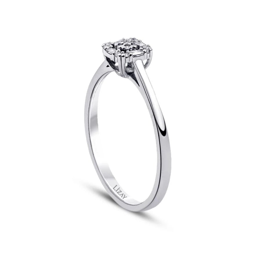0.08 Carat Diamond Baguette Ring