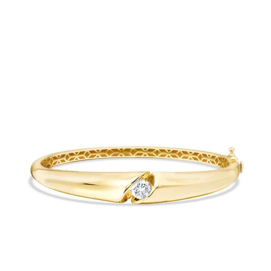 Gold Stone Bangle