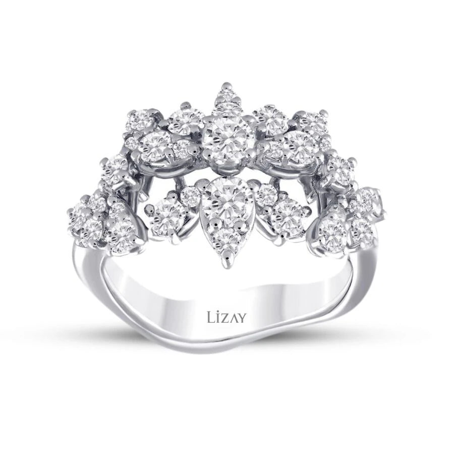 Trendring mit 1,71 Karat Diamanten