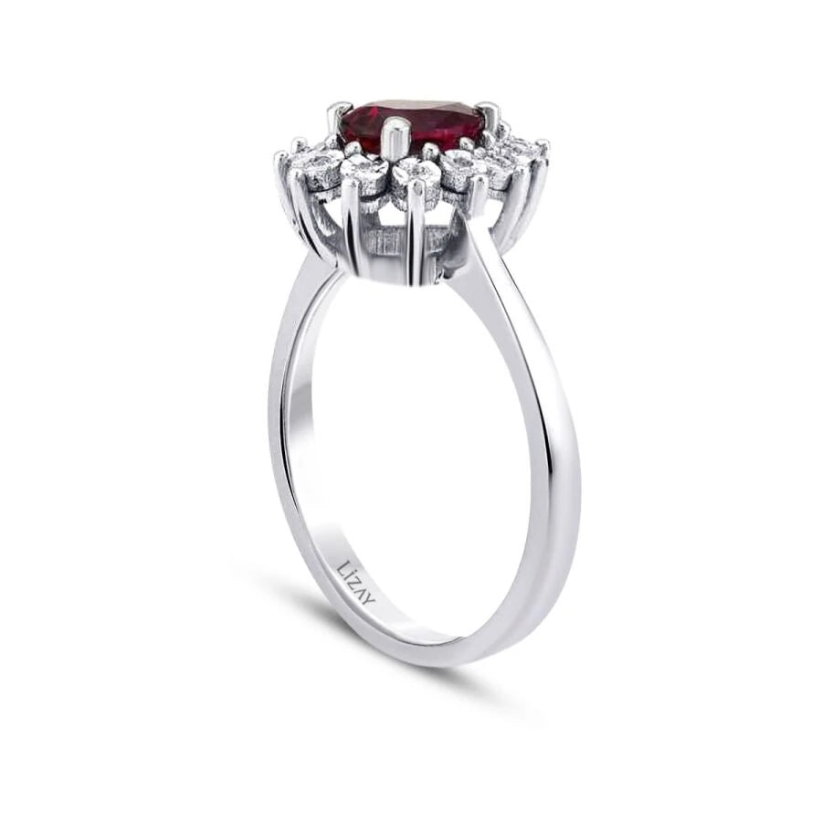 0,56 Karat Diamant-Rubin-Ring