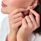 0.70 ct. Diamant Solitär Ohrringe