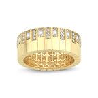 Gold Stone Patterned Ring