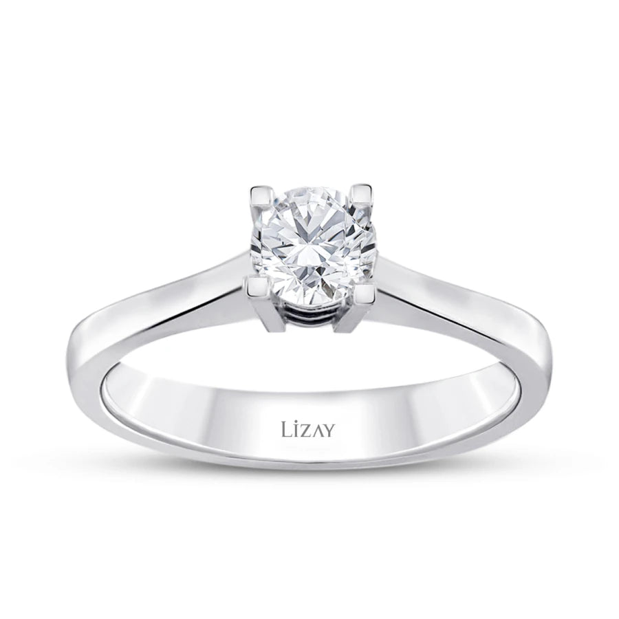 0.30 Carat Diamond Round Solitaire Engagement Ring