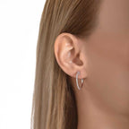 0.30 Carat Diamond Hoop Earrings