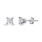 0.50 Carat Diamond Solitaire Earrings