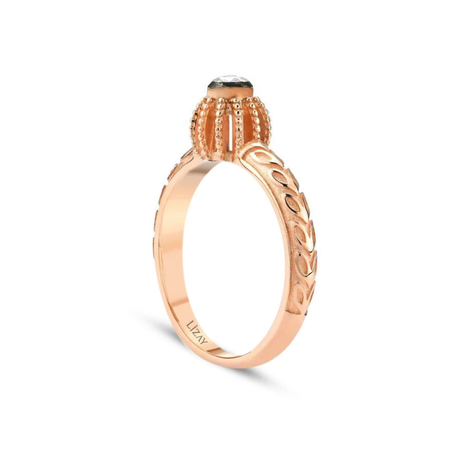 0.10 Carat Diamond Round Solitaire Engagement Ring