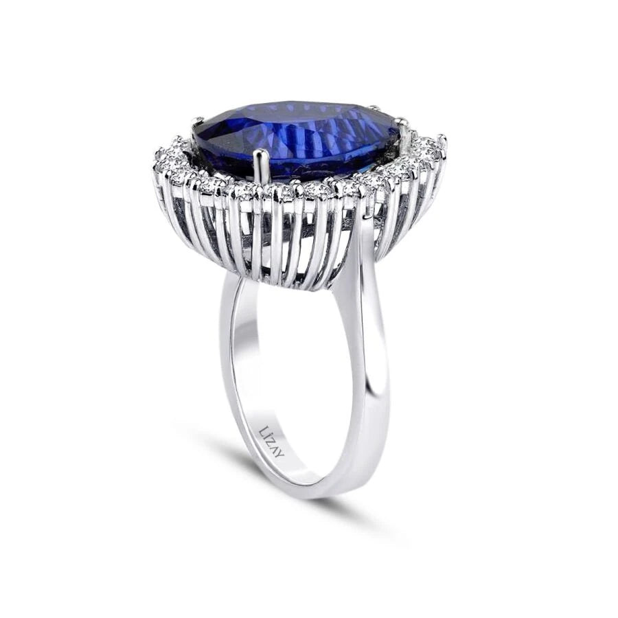 11,98 Karat Diamant-Saphir-Ring