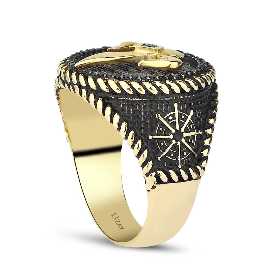 Gold Stone Men’s Ring