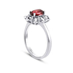 0.69 Carat Diamond Ruby Ring