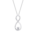 0.10 ct. Diamant Infinity Halskette