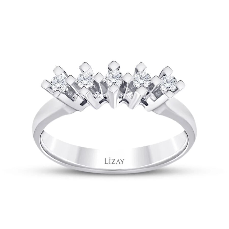 0.15 Carat Diamond Five-Stone Ring