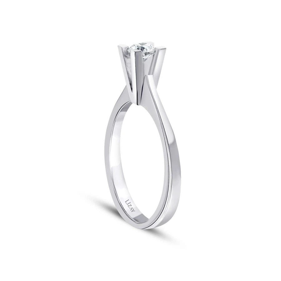 0.35 Carat Diamond Round Solitaire Engagement Ring