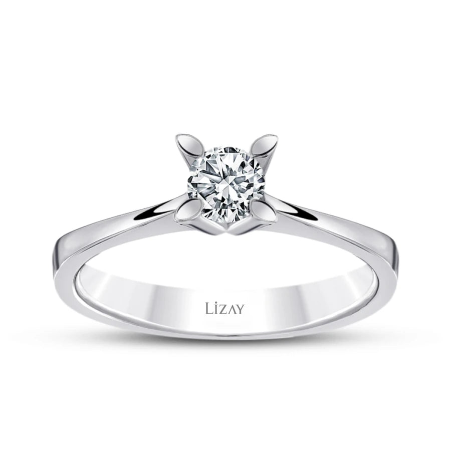 0.40 Carat Diamond Round Solitaire Engagement Ring
