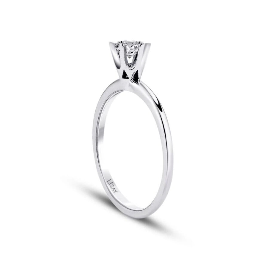 0.40 Carat Diamond Round Solitaire Engagement Ring