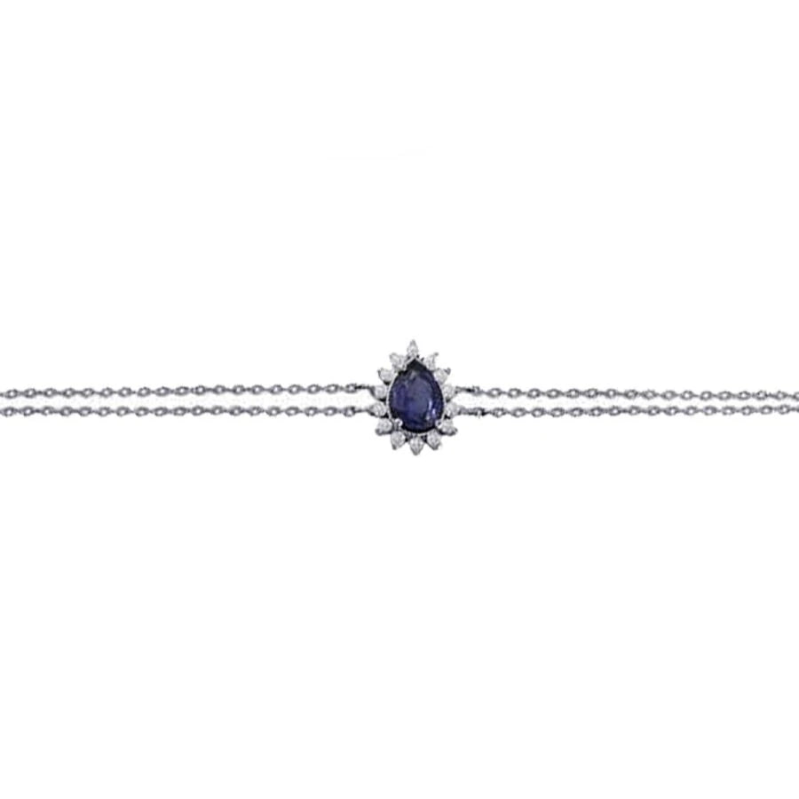 1,42 Karat Diamant-Saphir-Armband