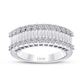 1.29 Carat Diamond Half-Eternal Baguette Ring