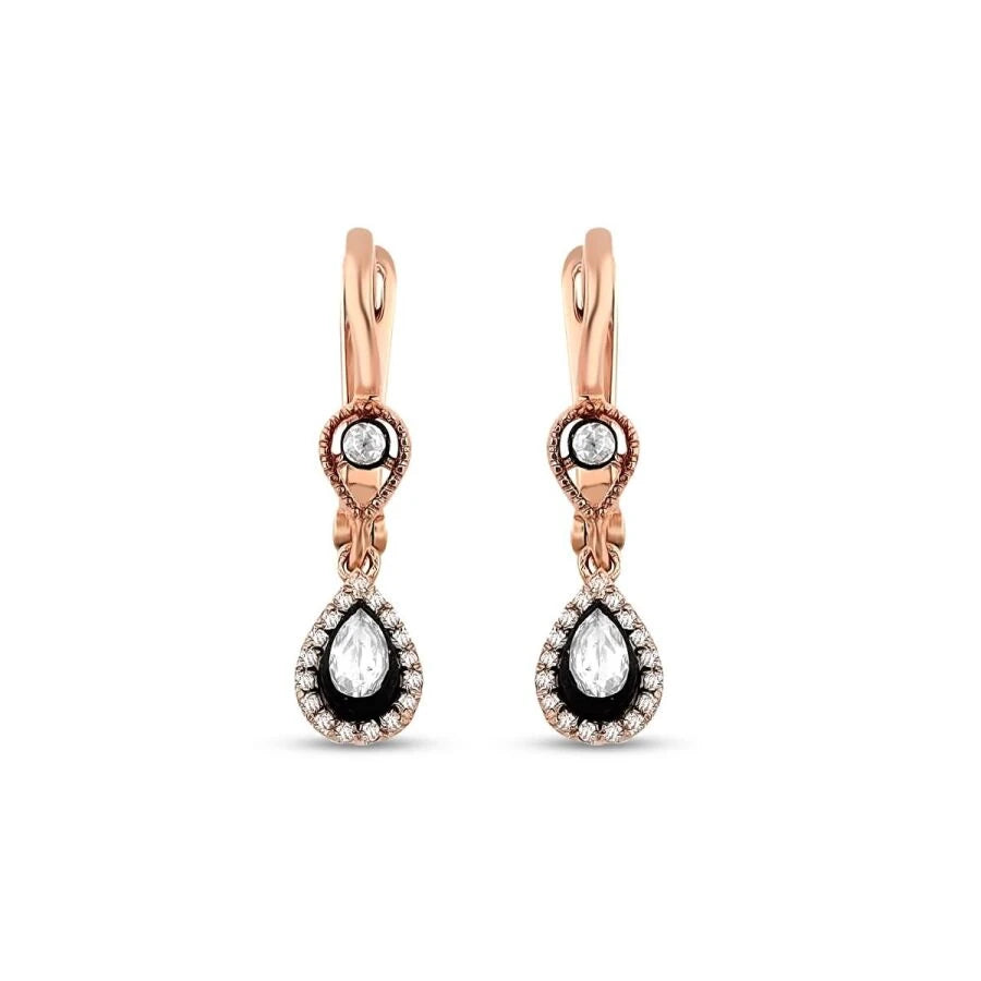 0.50 Carat Diamond Pear Earrings