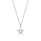 Trendstern-Halskette mit 0,11 Karat Diamanten