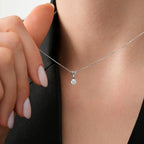 0,30 Karat Diamant-Solitär-Halskette