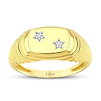 Gold Stone Star Trend Ring