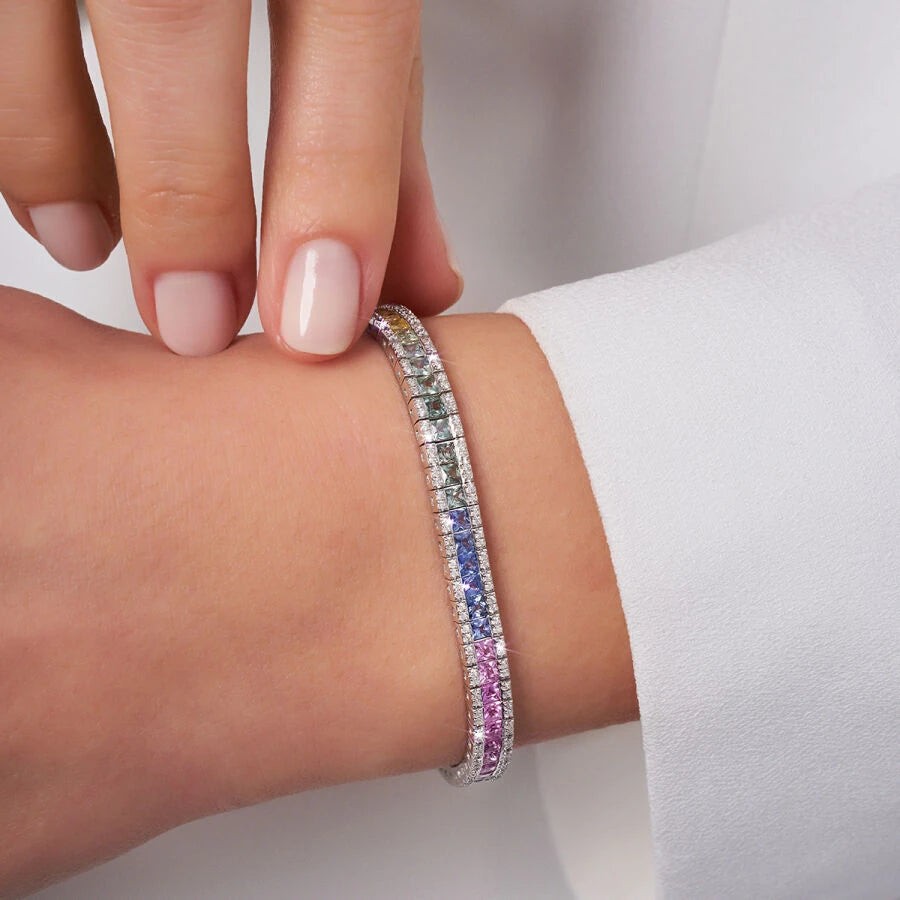 7,10 Karat Diamant-Farbtrendarmband