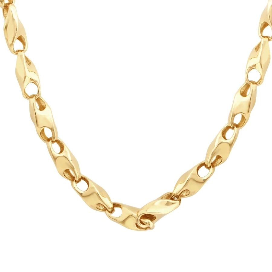 Gold Twist Chain Necklace