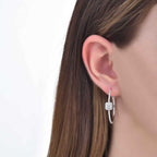 0.54 ct. Diamant Creolen Ohrringe