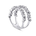 0.92 Carat Diamond Baguette Half-Eternity Ring