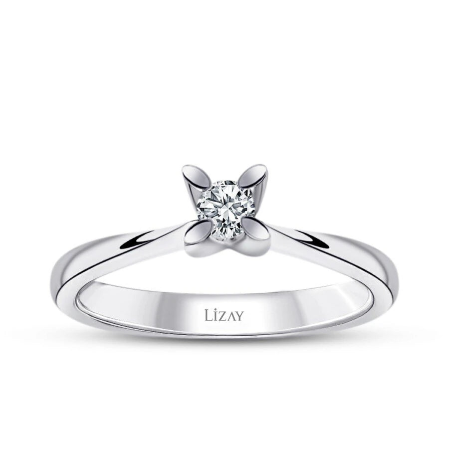0.15 Carat Diamond Round Solitaire Engagement Ring