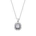 0.12 Carat Diamond Baguette Necklace