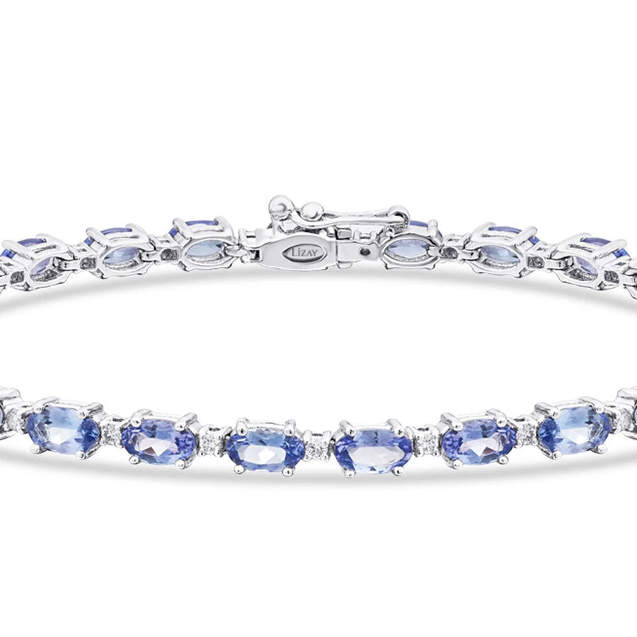 Armband aus 6,73 Karat Diamant und Tansanit
