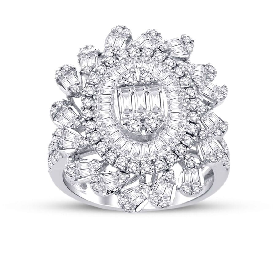2,13 Karat Diamant-Baguette-Ring