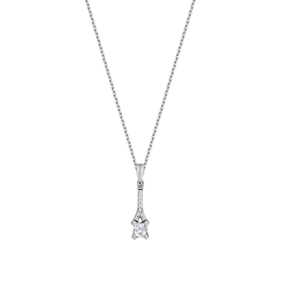 0.16 Carat Diamond Solitaire Necklace