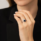 2.19 ct. Diamant Saphir Ring