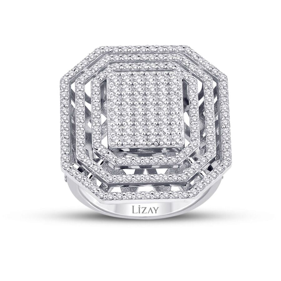 Trendring mit 1,57 Karat Diamanten