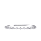 1.11 Carat Diamond Baguette Bangle