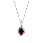 0.79 Carat Diamond Ruby Necklace